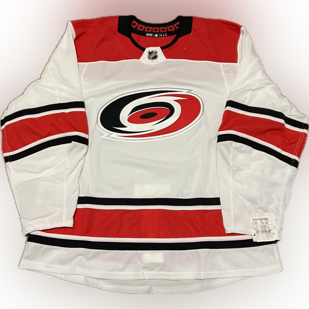 NWT Carolina Hurricanes Blank MiC Adidas NHL Hockey Jersey Size 56